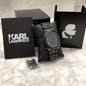 Karl Lagerfeld KL1602 Chronograph Black With BlackCrystal Ion-Plated
